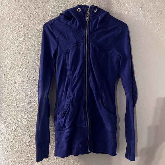 lululemon athletica Jackets & Blazers - WOMENS LULULEMON SCUBA ROYAL BLUE PURPLE FULL ZIP SIZE 6